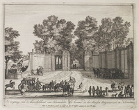 KG 06235
<br/>
De ingang van de heerlykheyt van Heemsteede
<br/>
<em>Moucheron, Isaac de (1667-1744)</em>